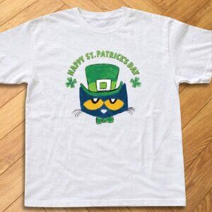 White - Pete The Cat St Patrick’s Day Graphic T-Shirt White